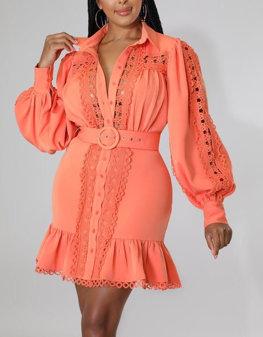 Eva Orange Dress
